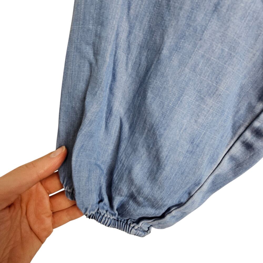 Anthropologie Hester & Orchard Womens Chambray Tunic Top Size M Lagenlook Boho - Picture 4 of 8
